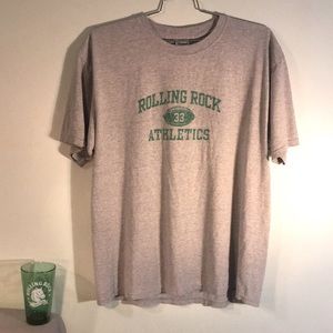 Vintage Rolling Rock Extra Pale 33 Old Latrobe PA T-Shirt Pint Glass Set Eastown